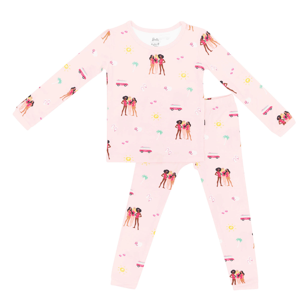 Long Sleeve Pajamas in Barbie™ Beach | Kyte Baby