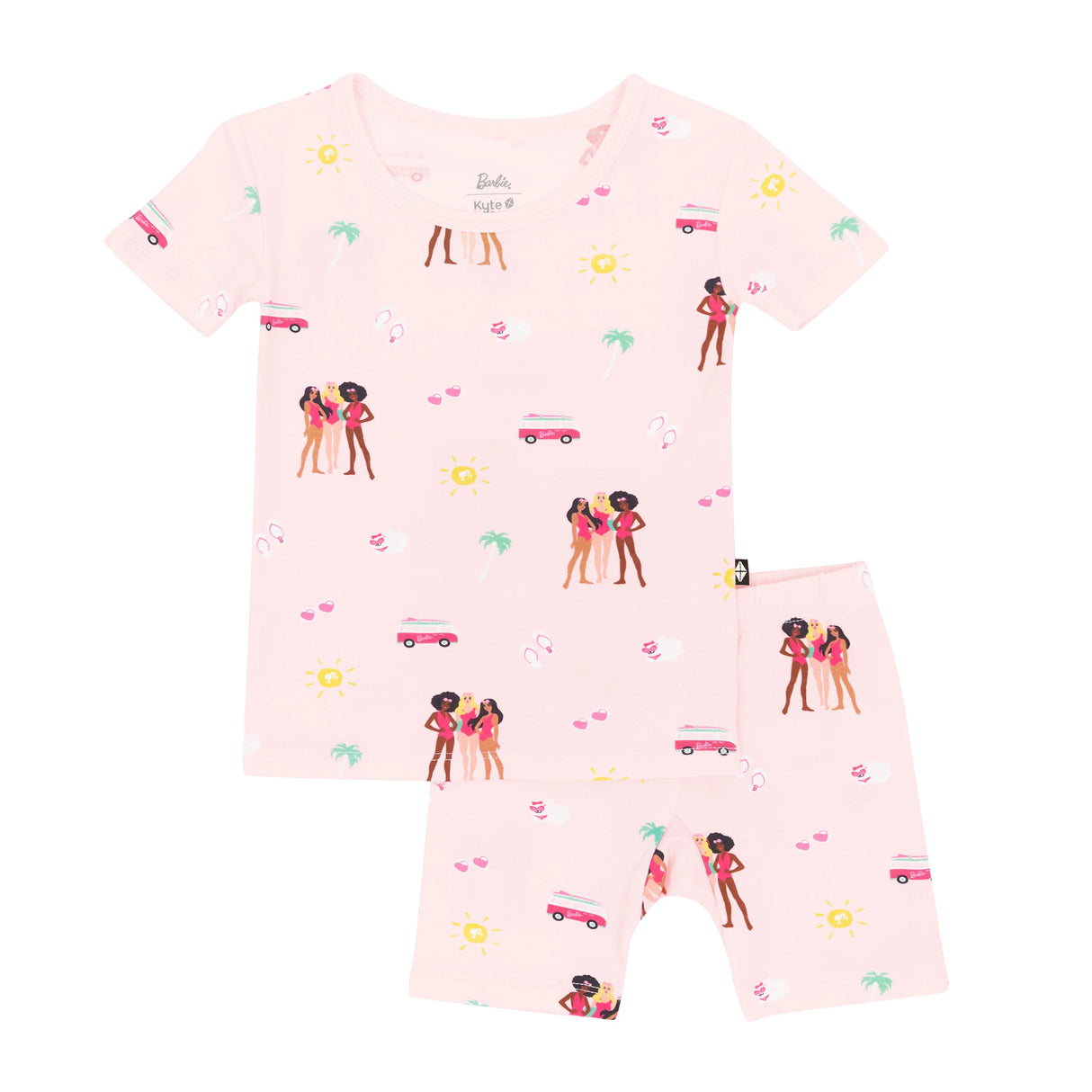 Short Sleeve Pajamas in Barbie™ Beach | Kyte Baby