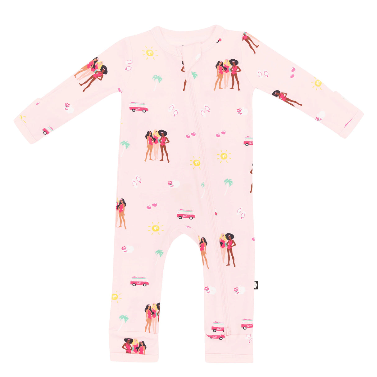 Zippered Romper in Barbie™ Beach | Kyte Baby