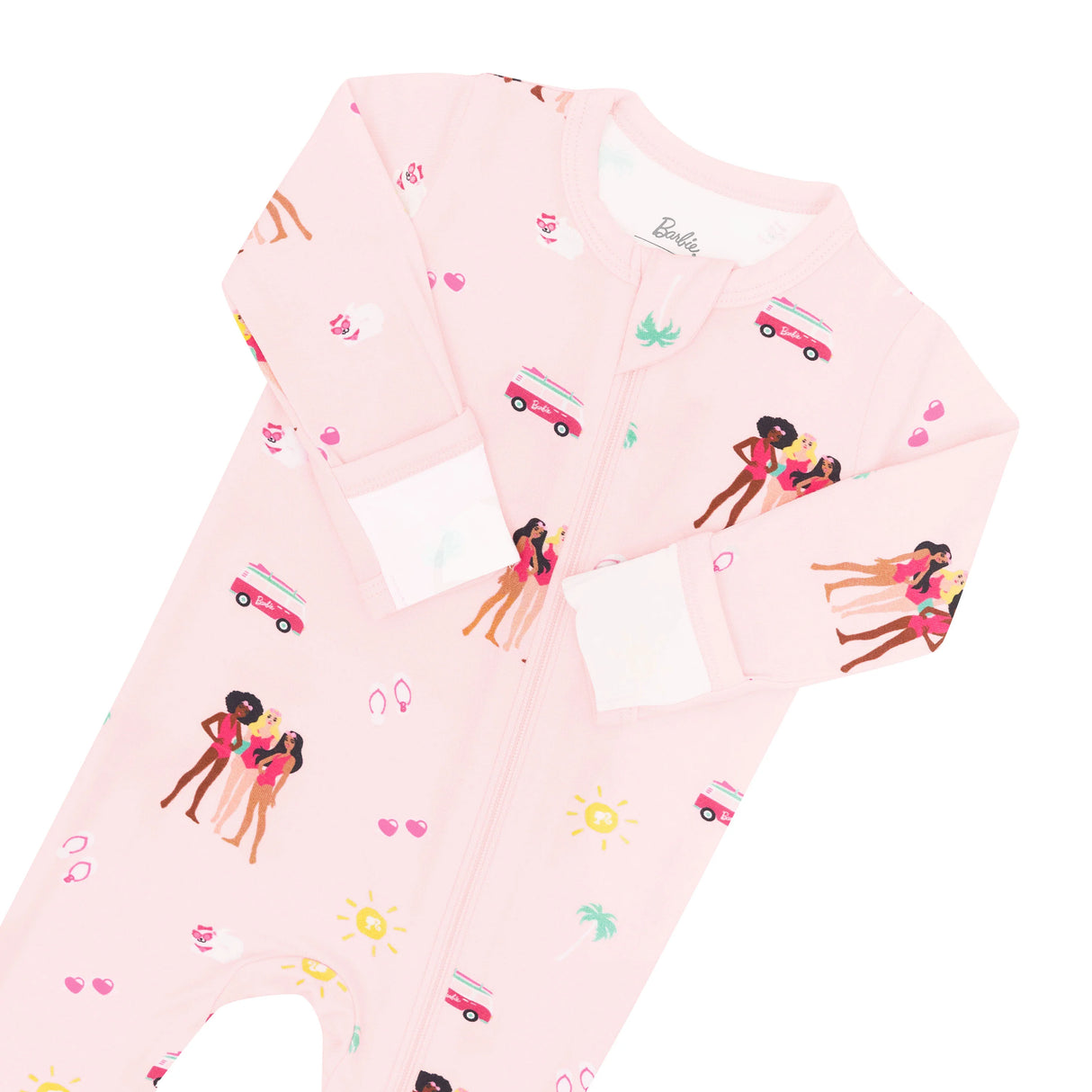 Zippered Footie in Barbie™ Beach | Kyte Baby