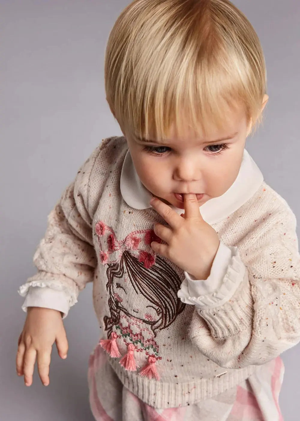 Baby Girls Cream Wool Blend Sweater | Mayoral | Mayoral | Jenni Kidz