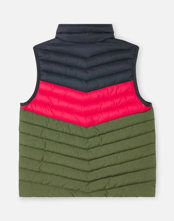 Boys Crofton Colourblock Packable Gilet | Joules | Joules | Jenni Kidz
