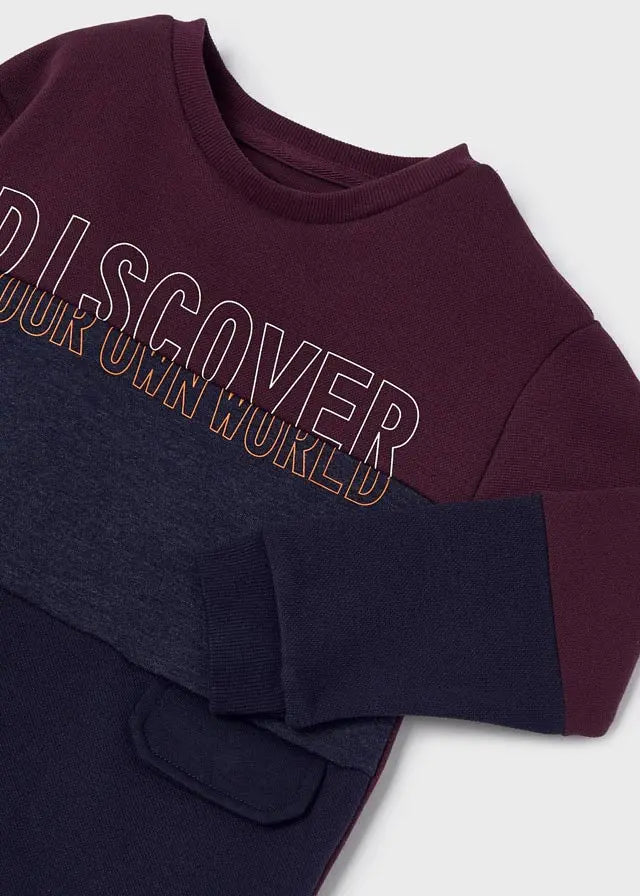 Boys Sweat Tracksuit - Ciruela | Mayoral | Mayoral | Jenni Kidz