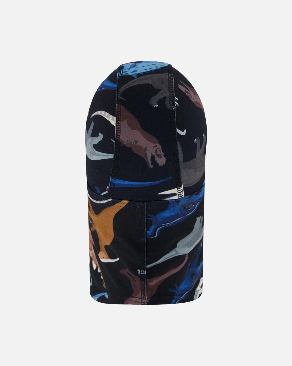 Brushed Jersey Balaclava Black Dinosaur Print | Deux par Deux | Jenni Kidz