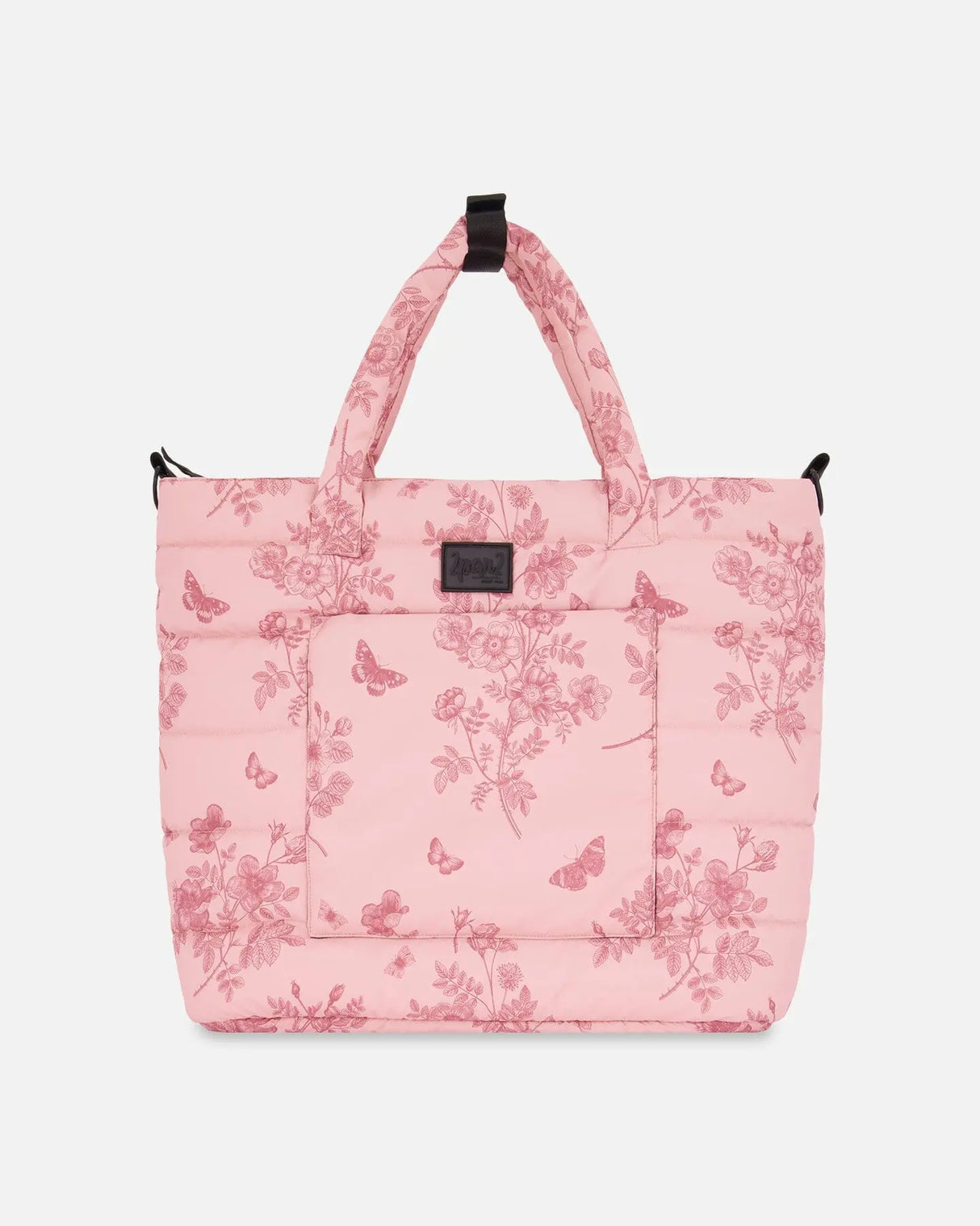 Changing Tote Printed Watercolor Roses | Deux par Deux | Jenni Kidz