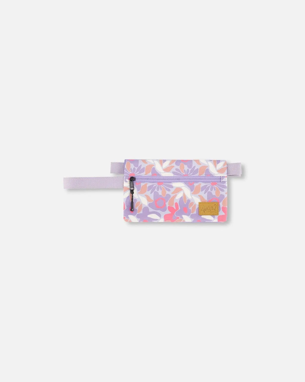 Double Pencil Case Lilac Cat Print | Deux par Deux | Jenni Kidz
