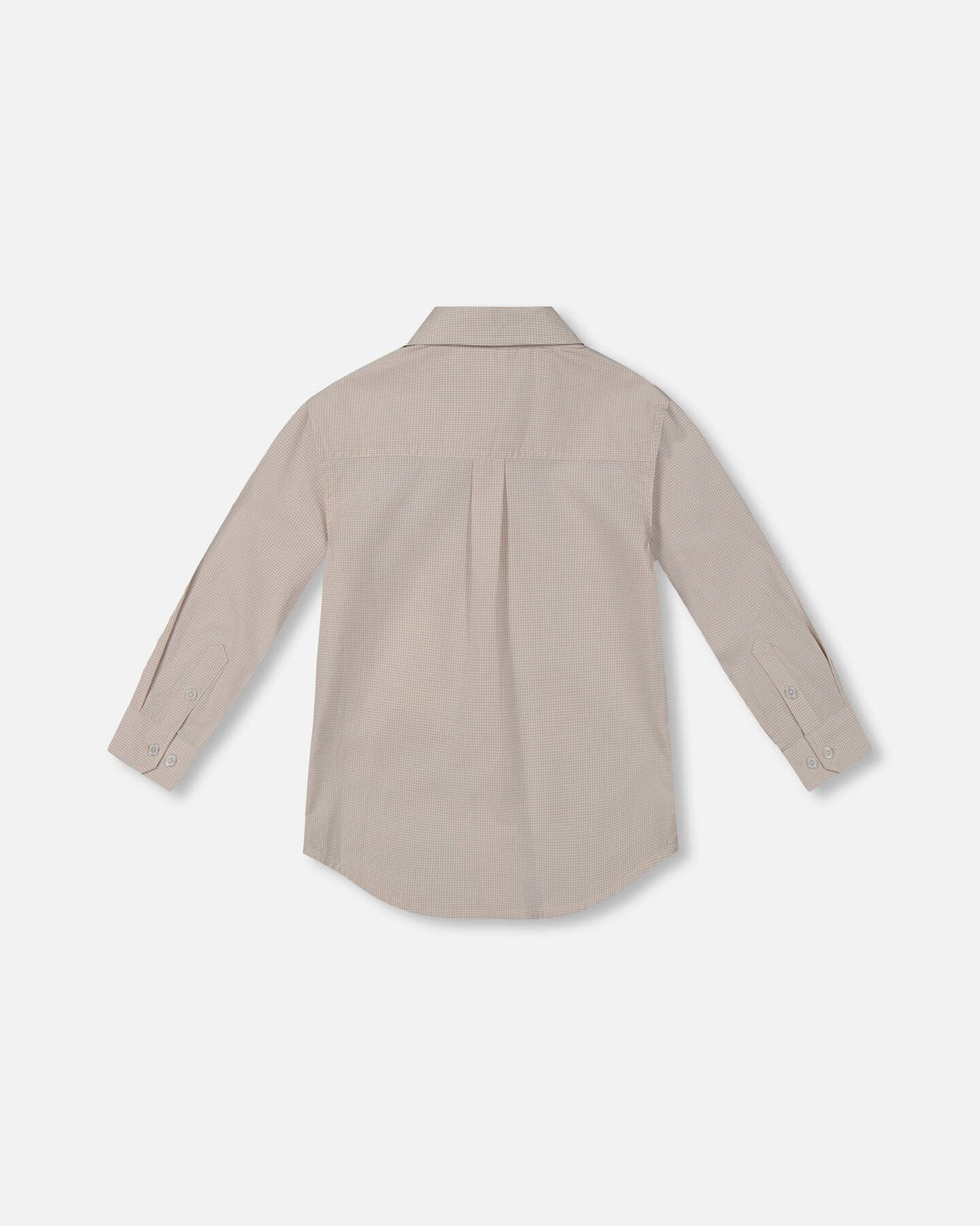 Long Sleeve Button Down Shirt Light Taupe-1