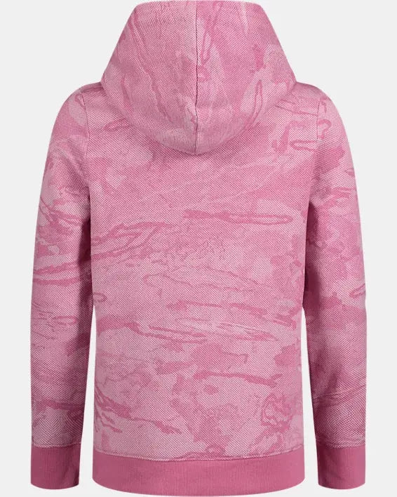 Girls Pace Pink Halftone Reaper Logo Graphic Hoodie | Under Armour | Under Armour | Jenni Kidz