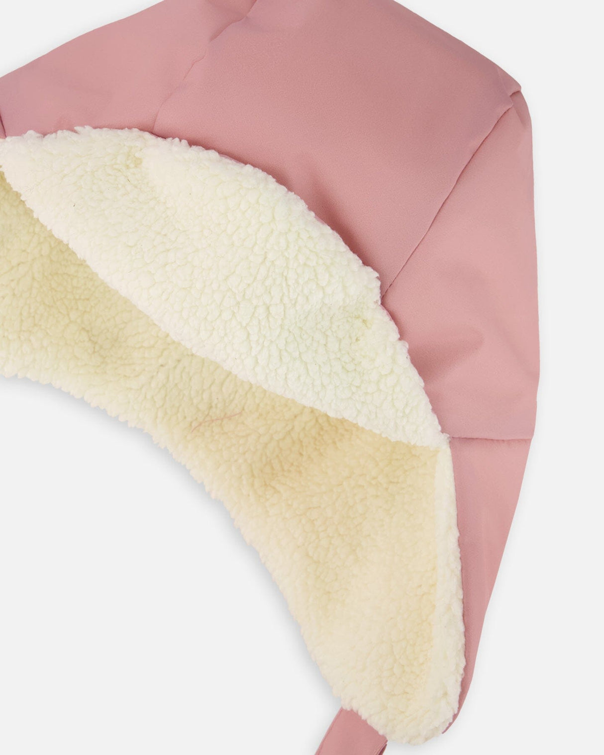 Lined Baby Chapka Dusty Pink-3