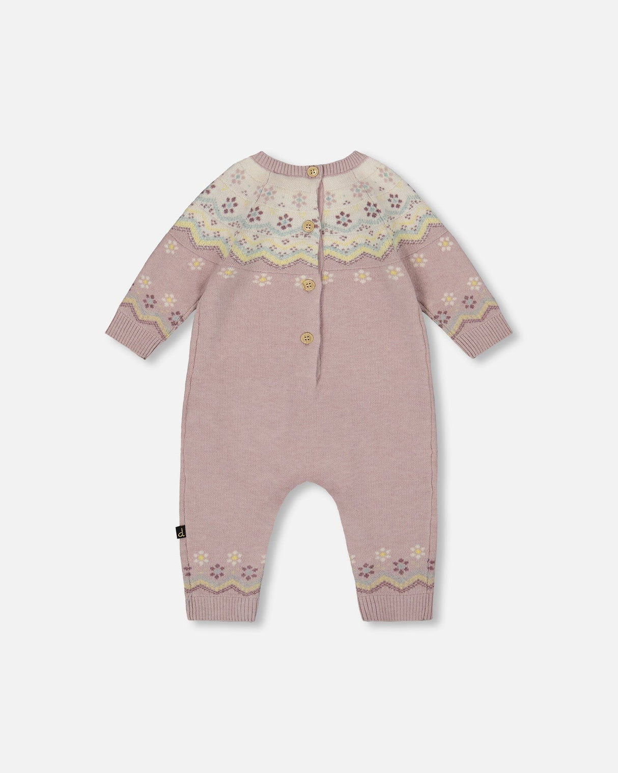 Jacquard Knitted Romper Keepsake Lilac-2
