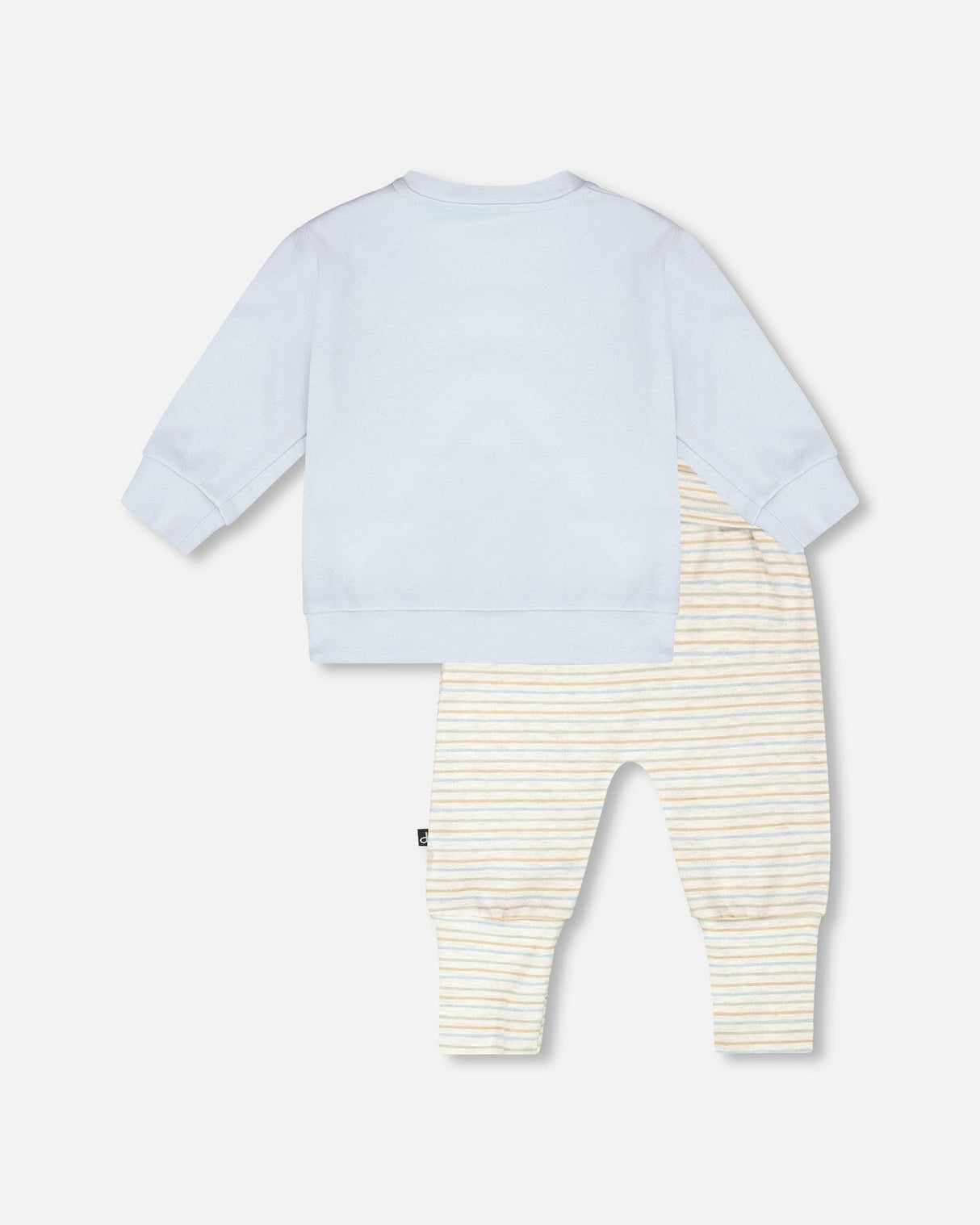Organic Cotton Pant And Top Set Light Blue-1