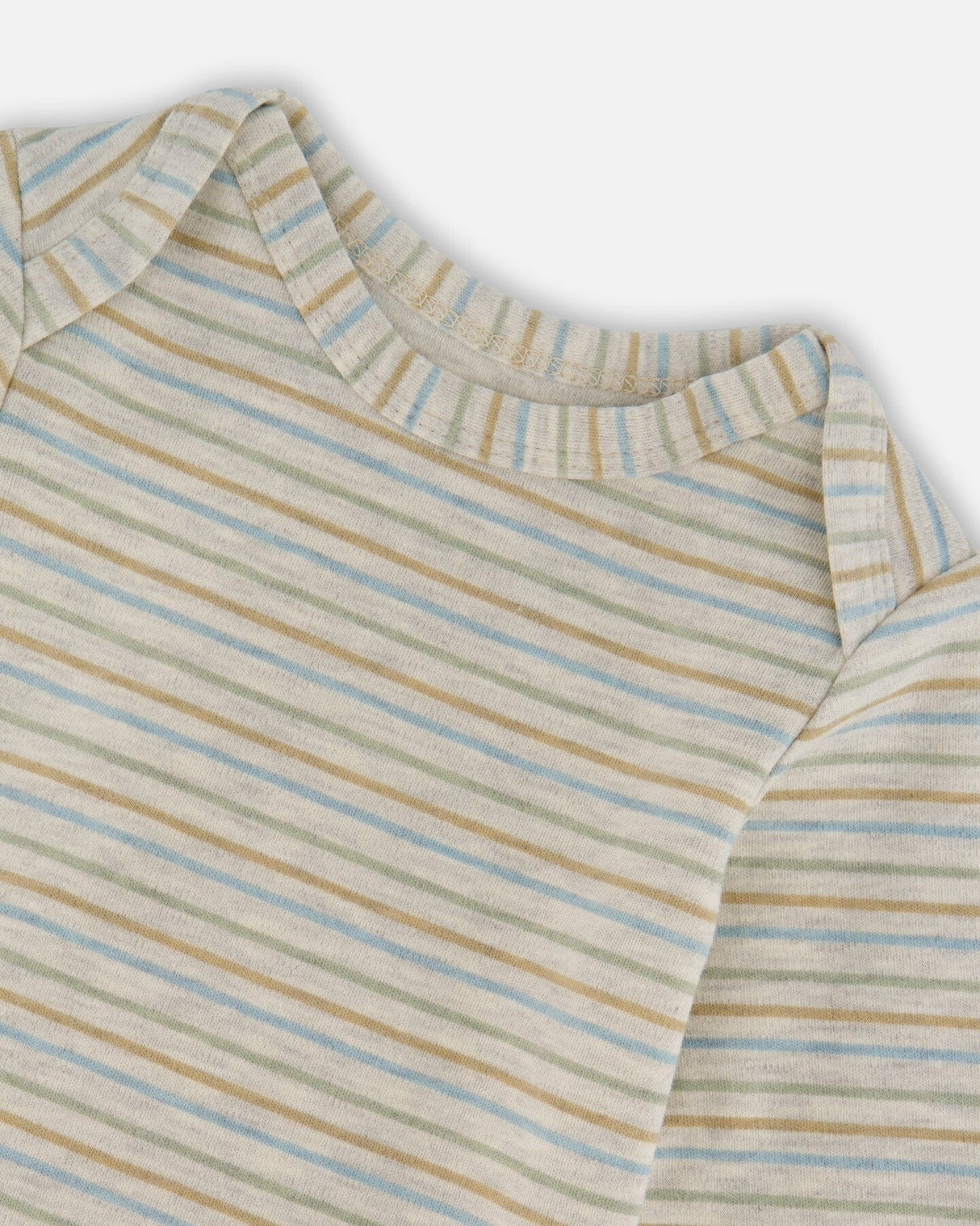 Organic Cotton Onesie With Overalls Set Beige Printed Dogs-4