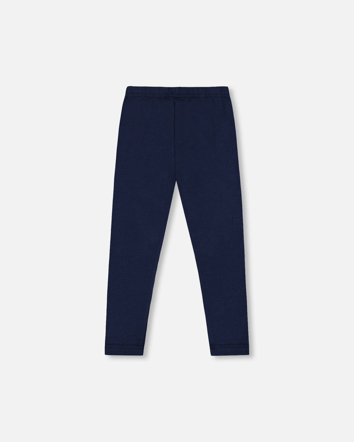 Organic Cotton Jersey Leggings Dark Blue With Cats-3