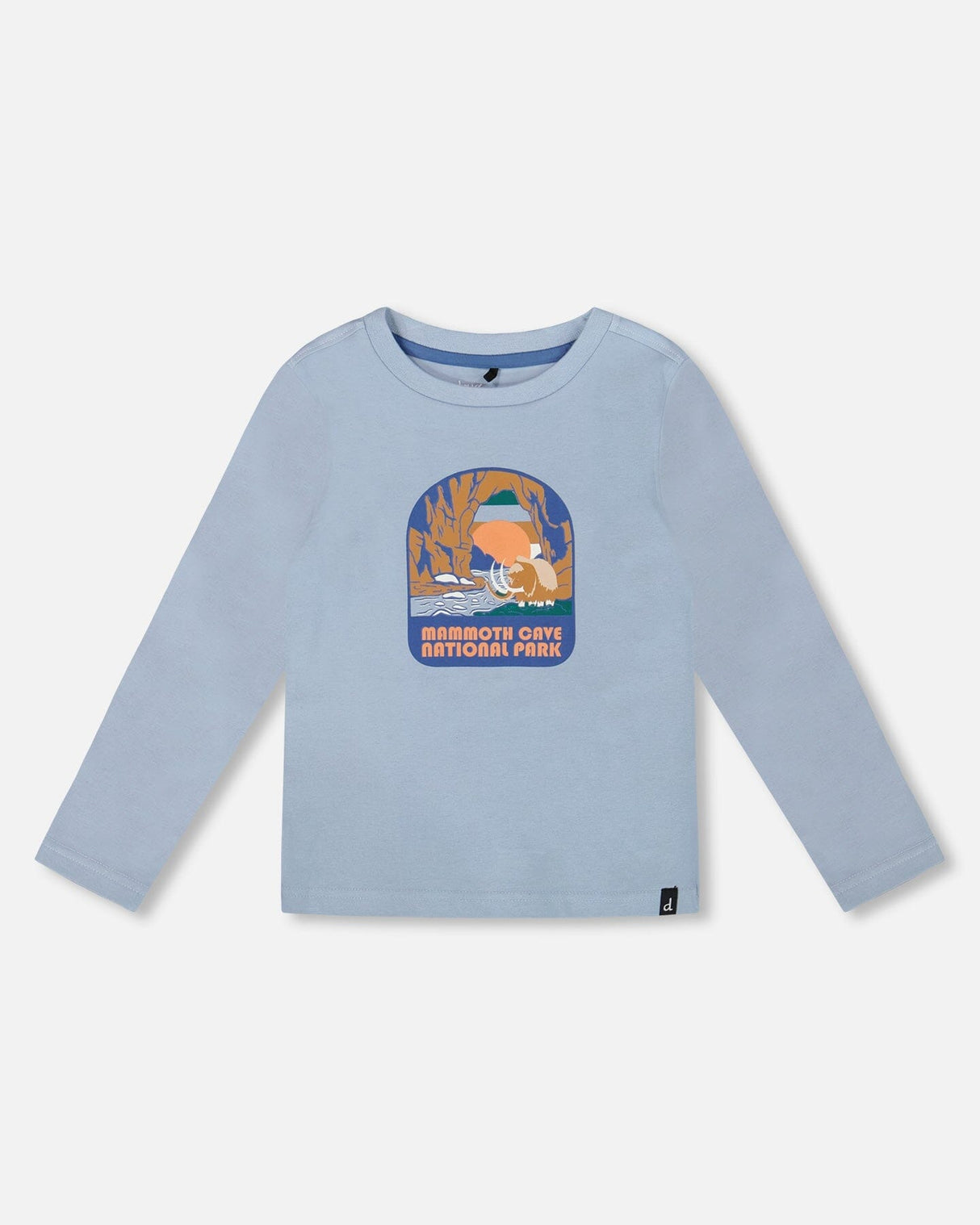 Organic Cotton Long Sleeve T-Shirt Light Blue-0