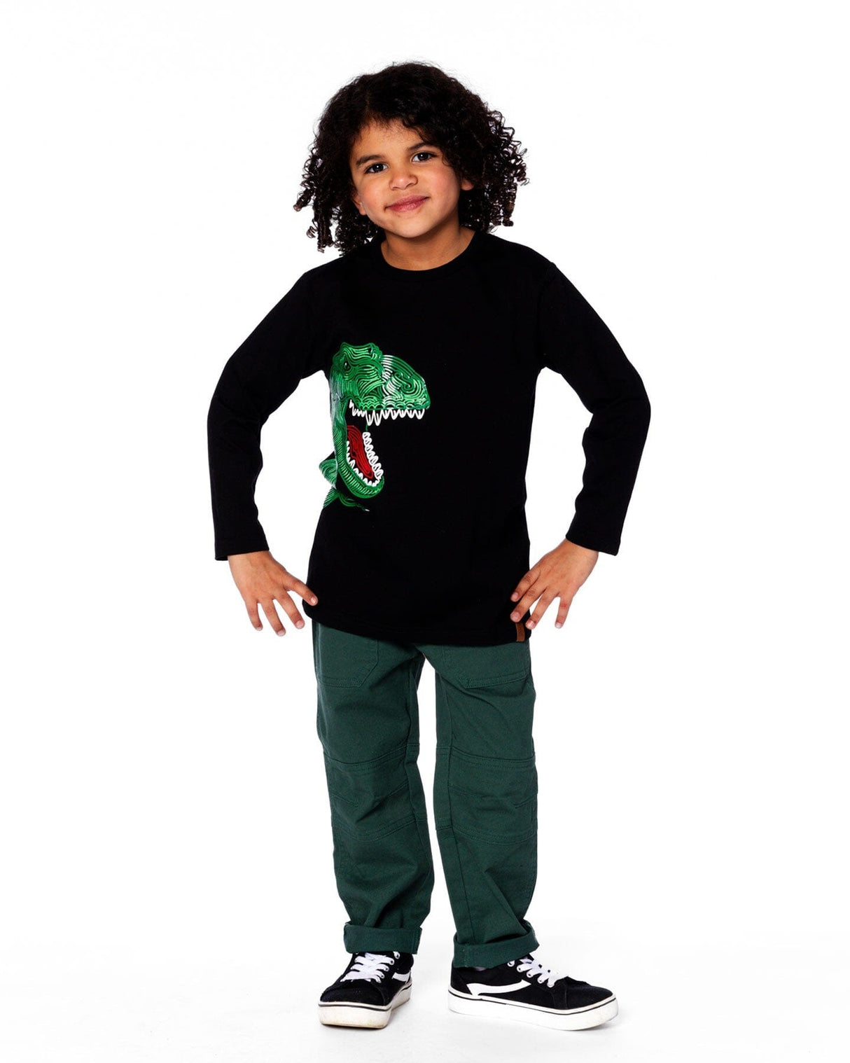 Twill Jogger Pants With Patch Pockets Forest Green-2