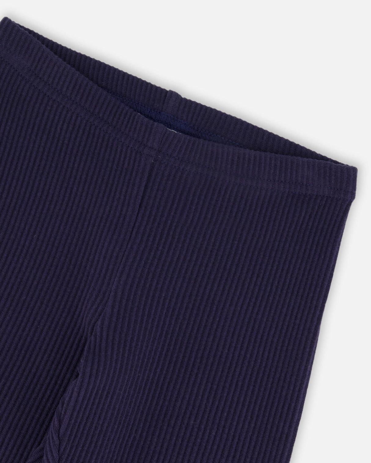 Ribbed Leggings Navy Blue-2