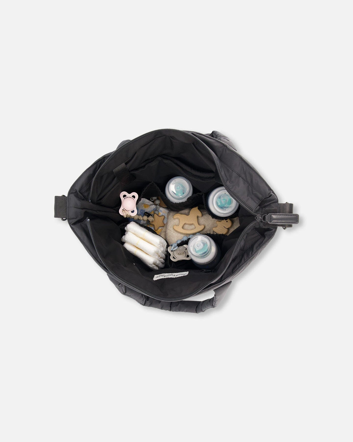 Diaper Bag With Changing Mat Black-2