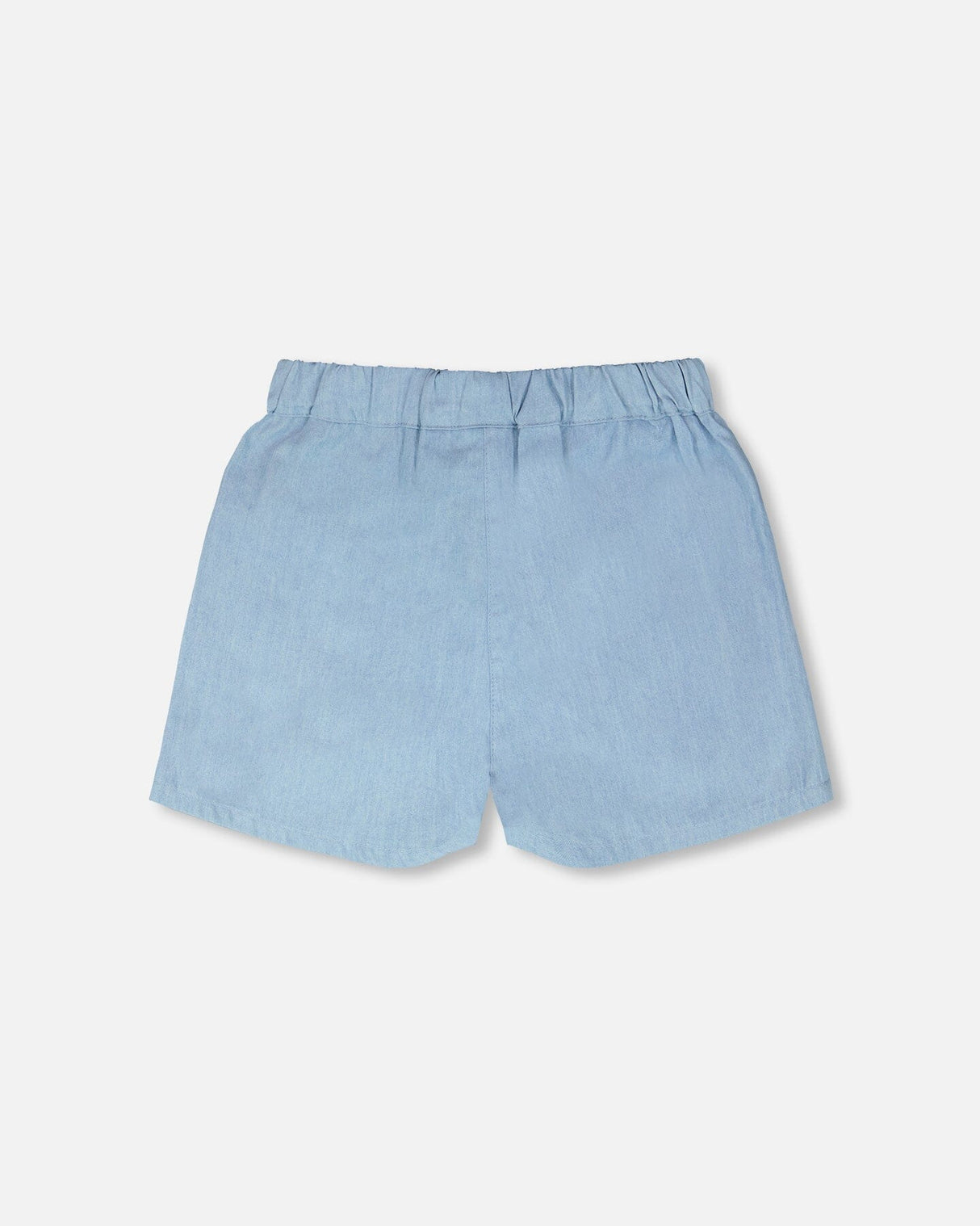 Blue Chambray Shorts-2