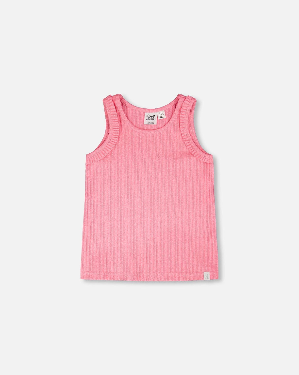 Rib Tank Top Pink-0