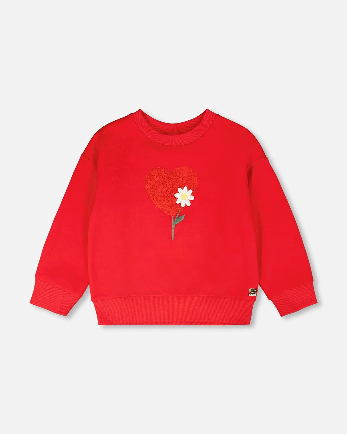 French Terry Sweatshirt Red-0