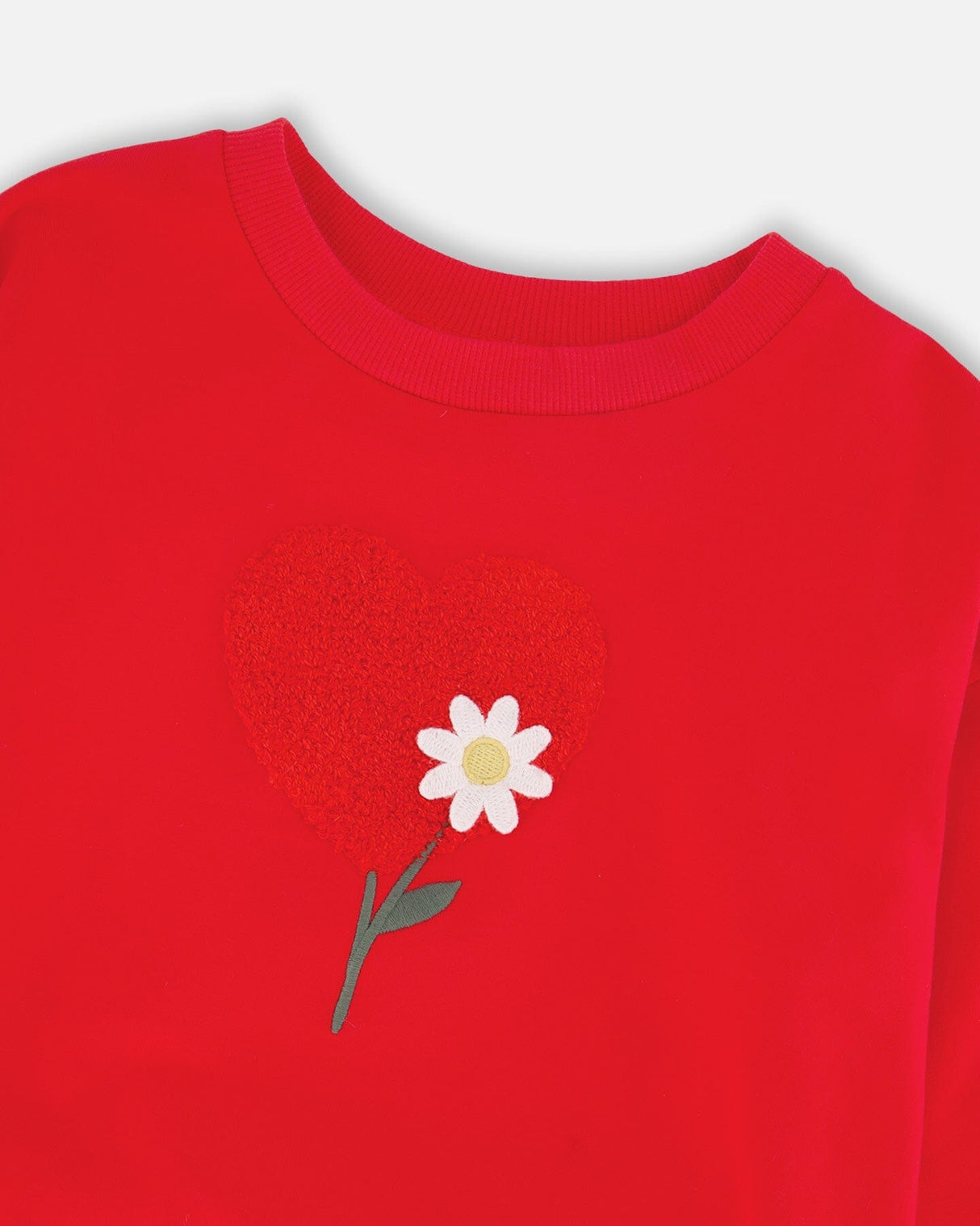 French Terry Sweatshirt Red-4