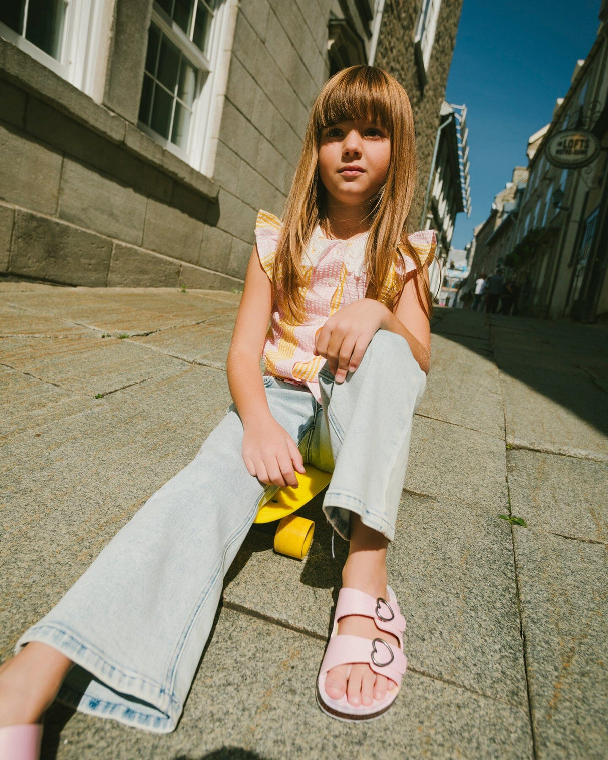 Wide Leg Light Blue Denim Jeans-1