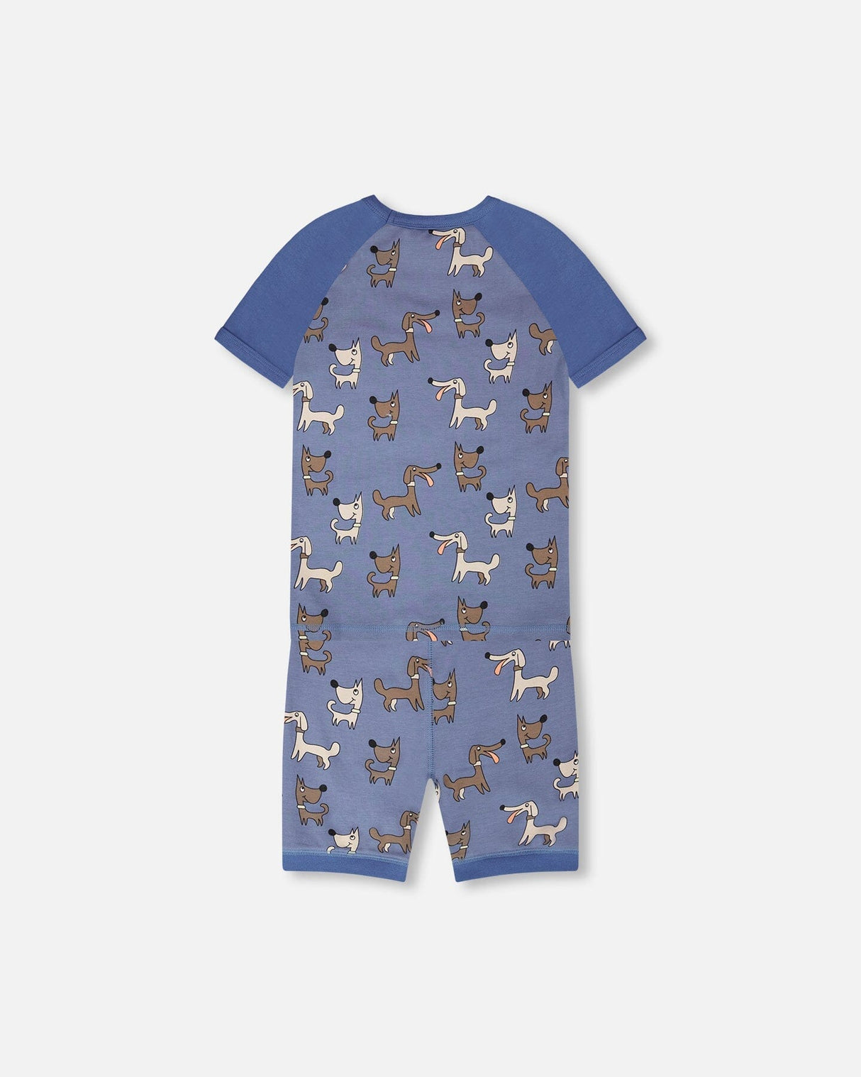 Organic Cotton Two-Piece Pyjama Set Blue Dog Print-2