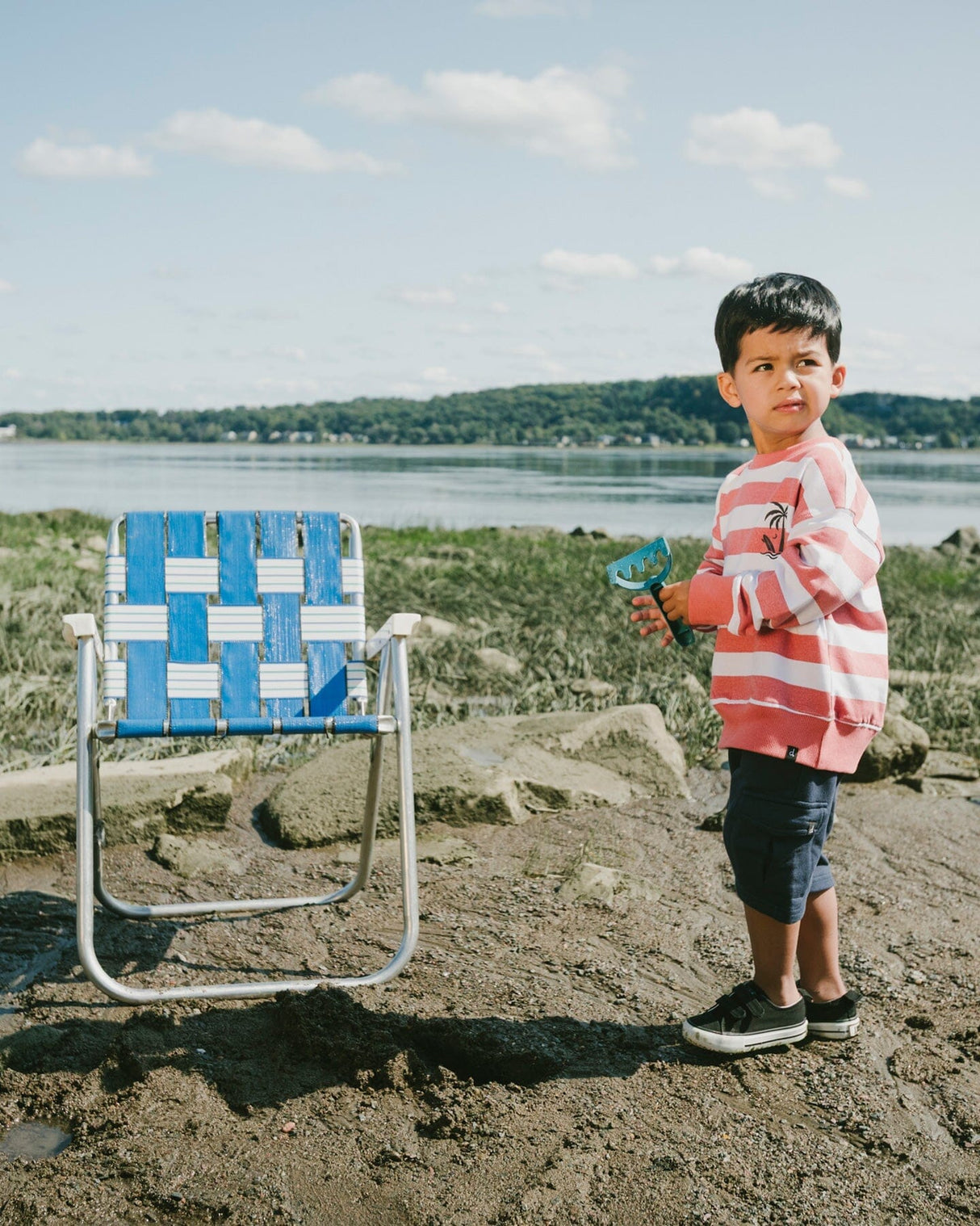 French Terry Shorts Blue-1