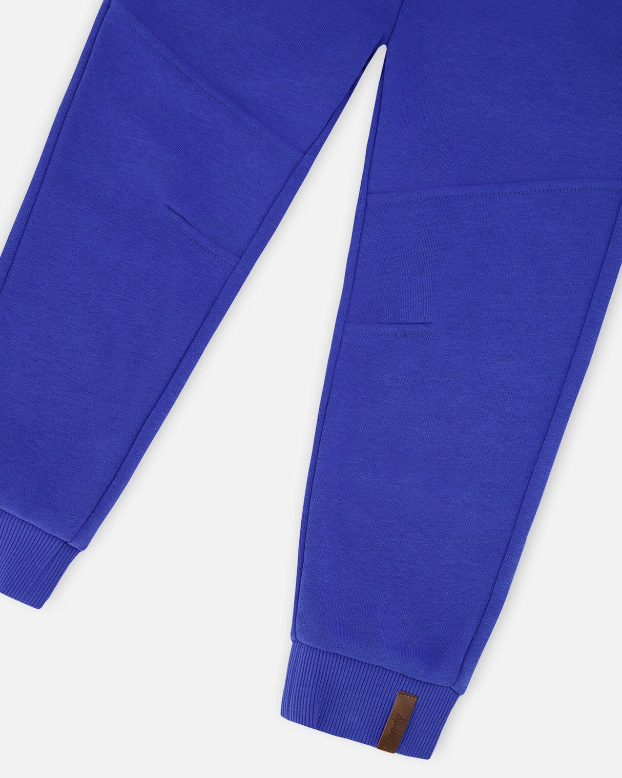 French Terry Sweatpants With Cross Seams Royal Blue-4