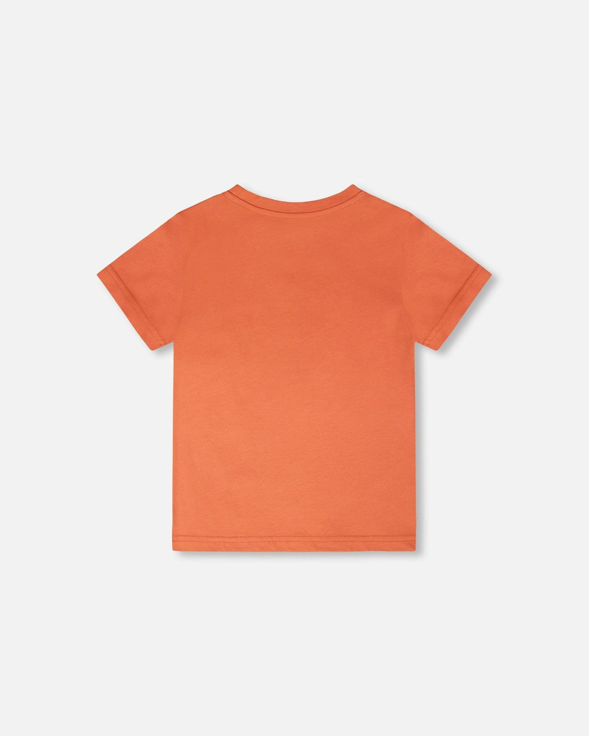 Organic Cotton Jersey T-Shirt With Print Orange-2