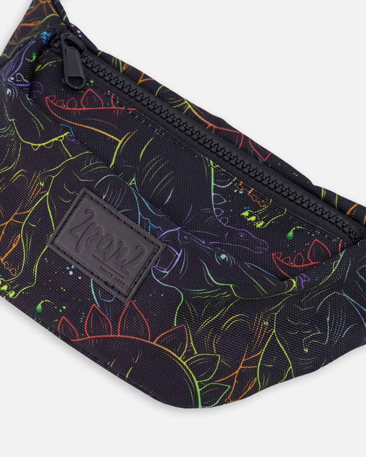 Fanny Pack Black Dinosaur Print-1