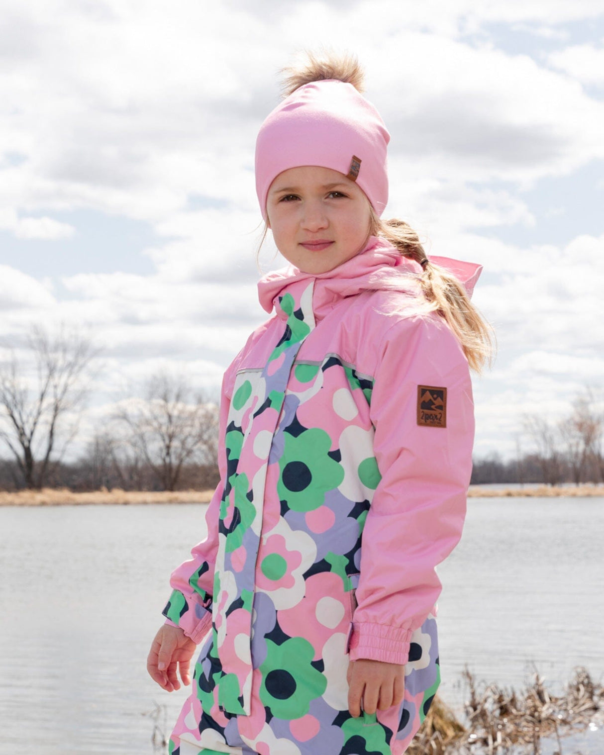 Stretch Jersey Neck Tube Pink-1