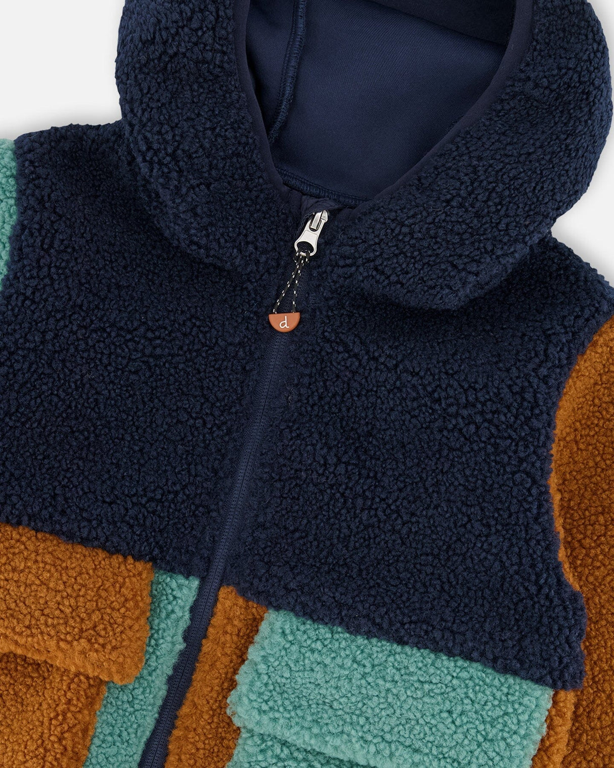 Sherpa Jacket Navy Colorblock-2