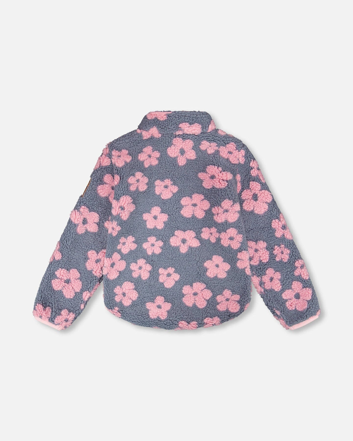 Sherpa Jacket Pink Flowers-1