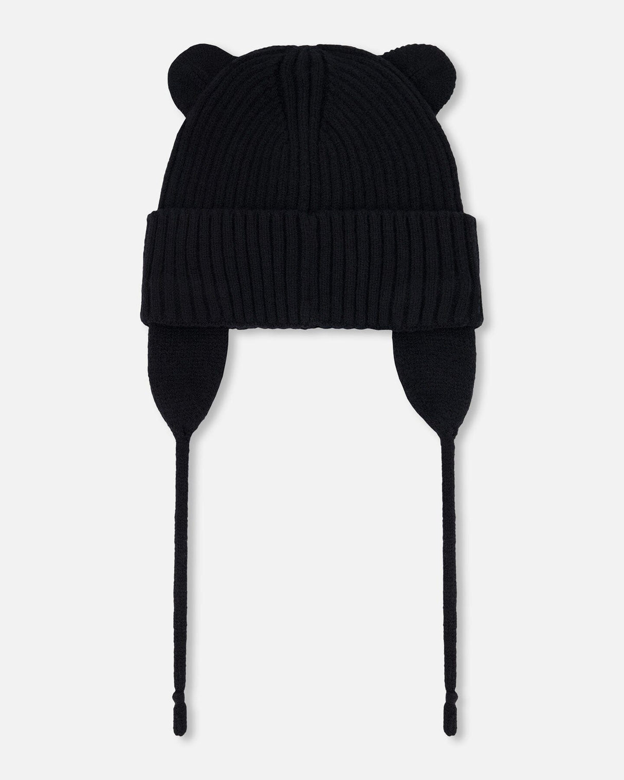 Baby Knit Hat Black-2