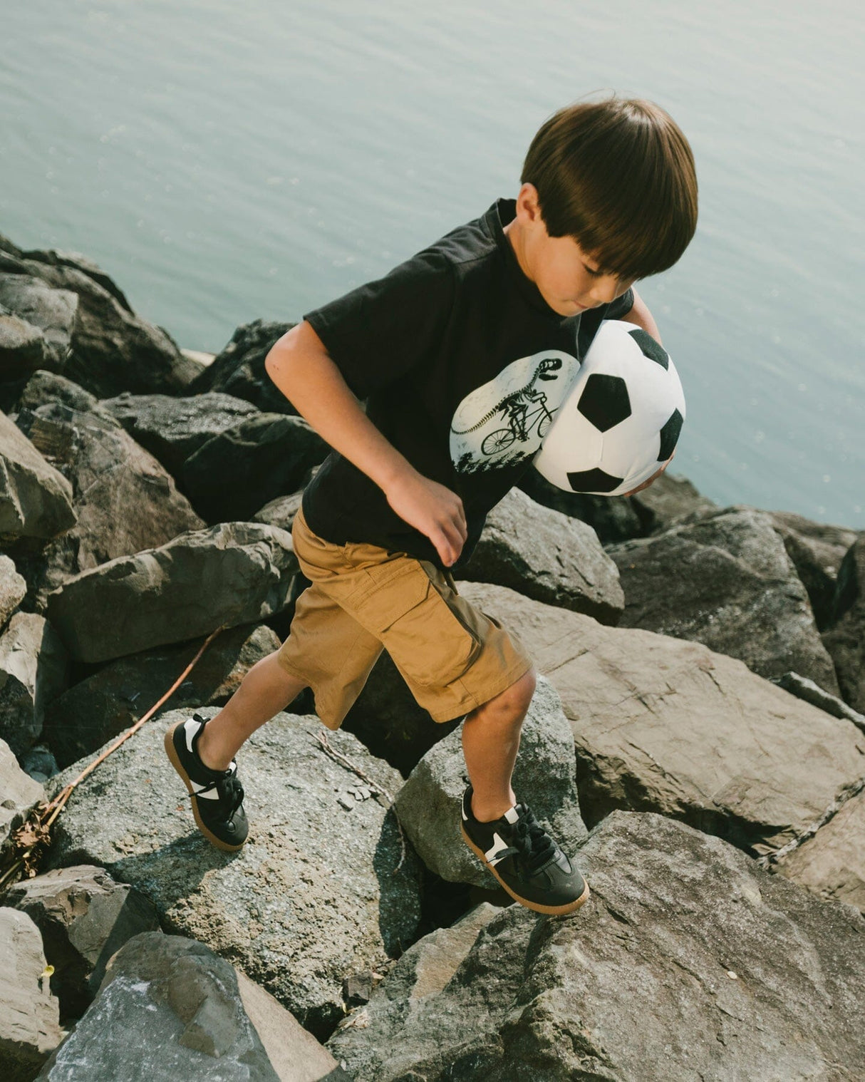 Stretch Twill Bermuda With Cargo Pockets Beige-1