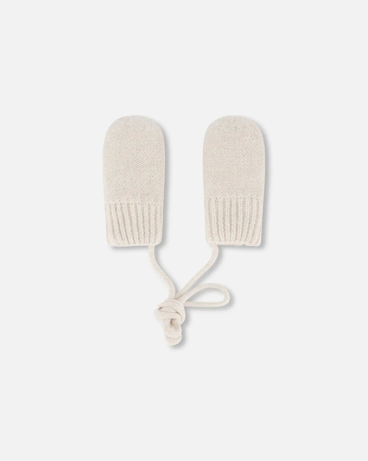 Infant Knit Mittens Off-White | Deux par Deux | Jenni Kidz