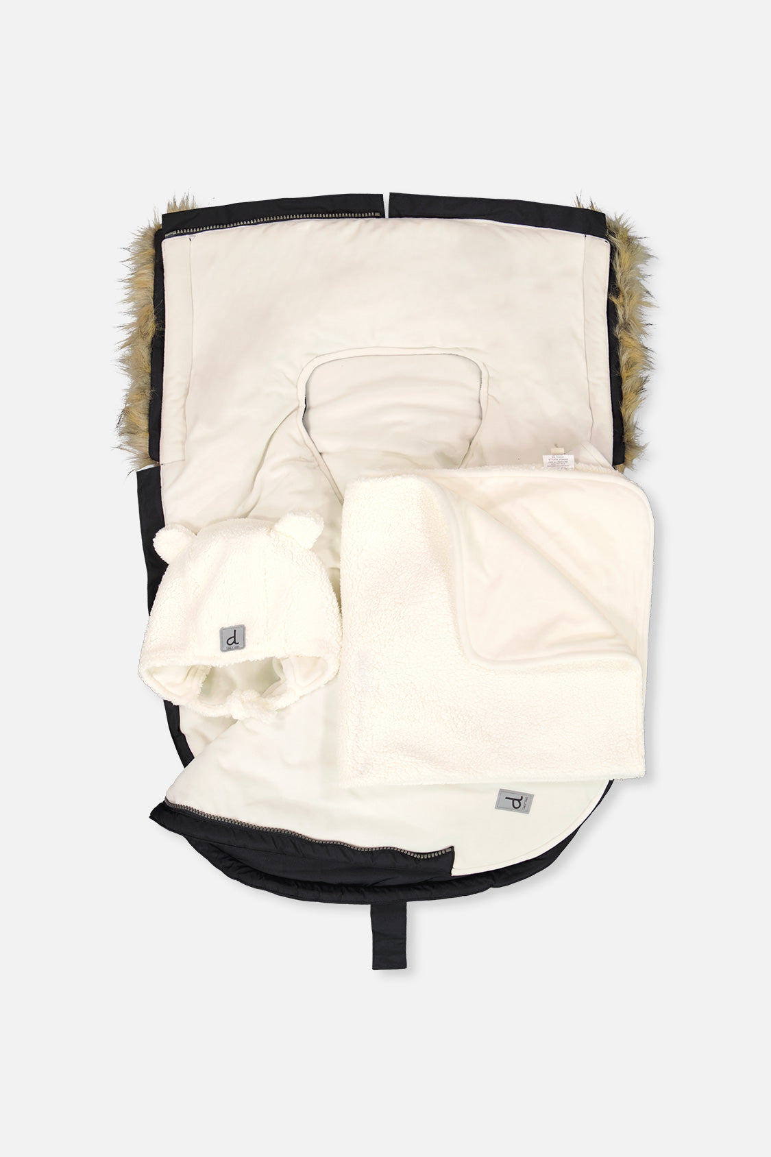 Deux par Deux black bunting bag, alternate view 3