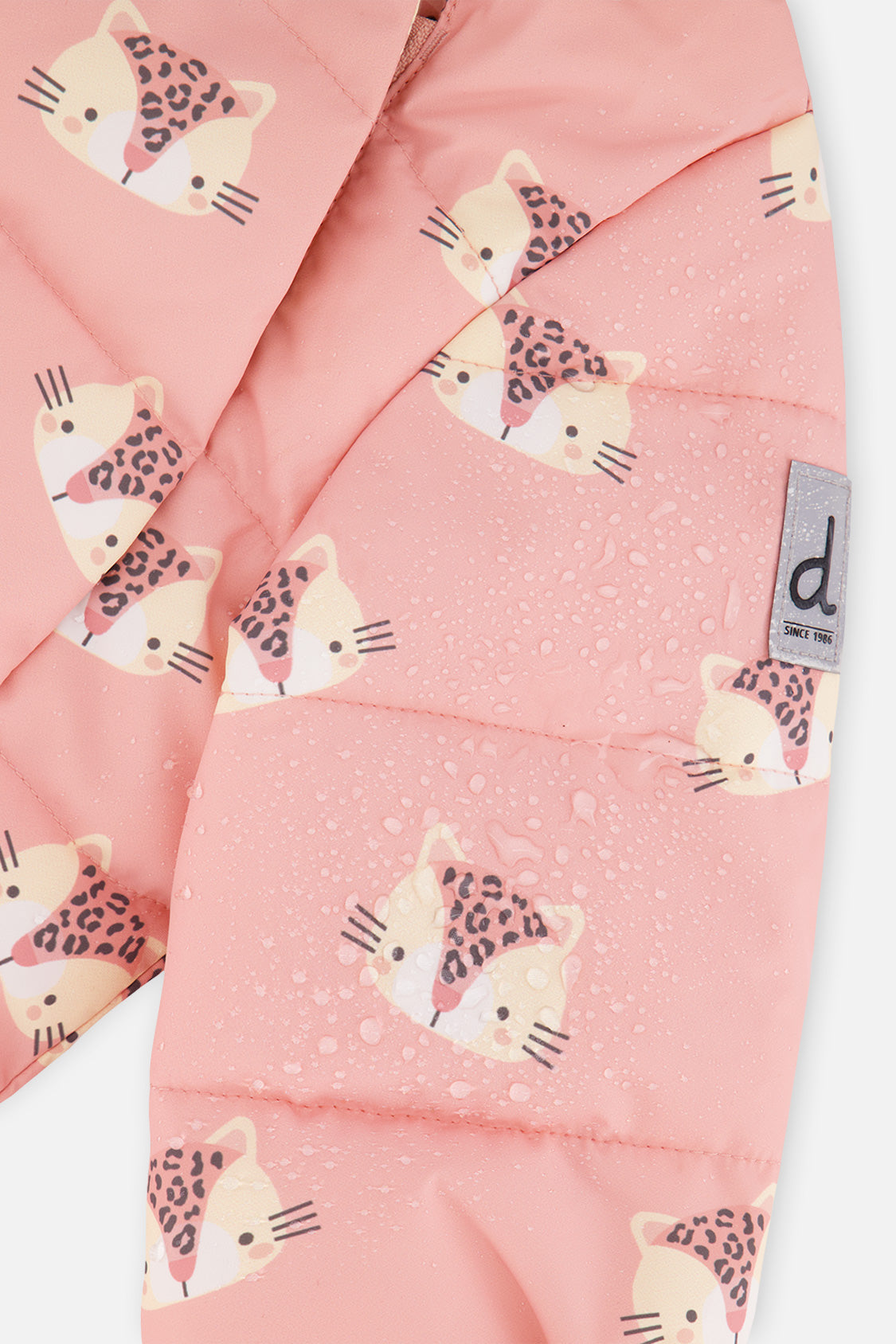 Deux par Deux rose leopard baby snowsuit, alternate view 8