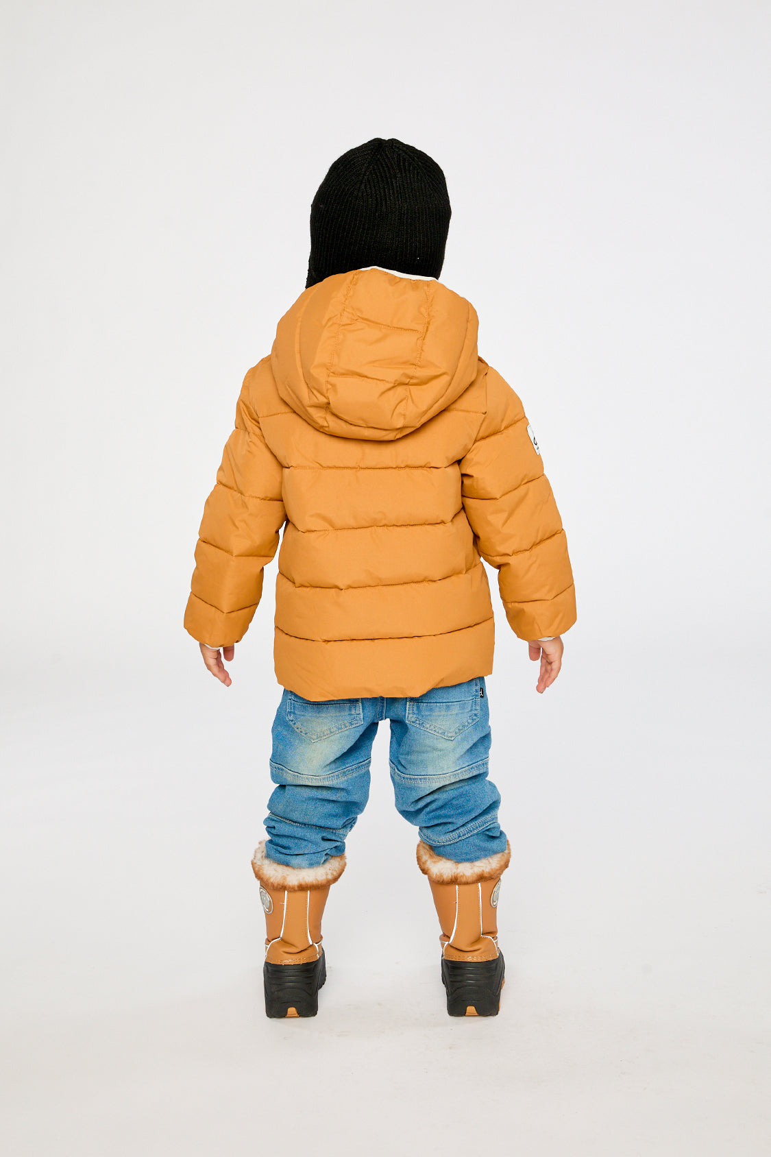 Winter Jacket Adapted For Car Seats Brown Sugar-3