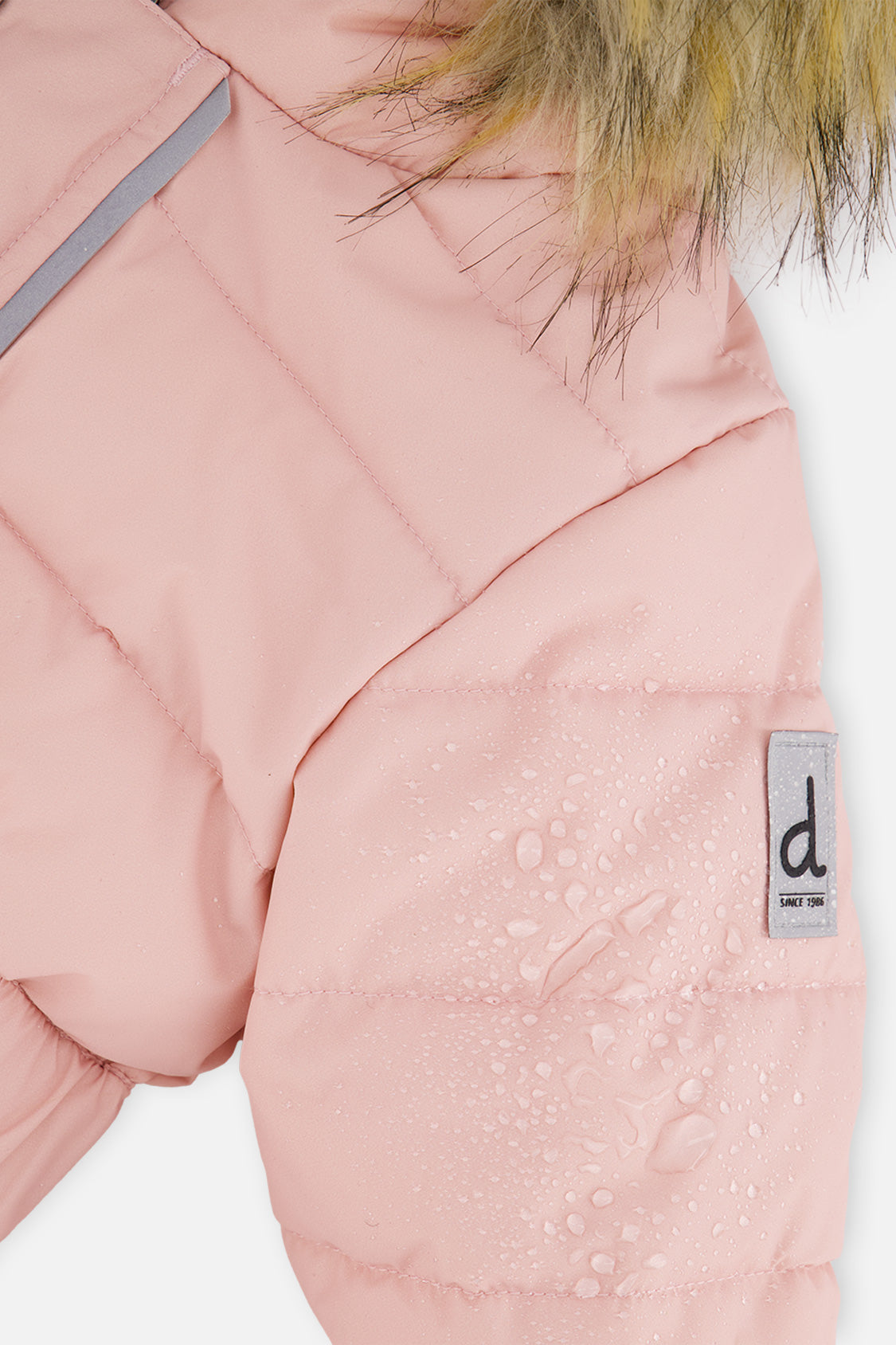 Deux par Deux Baby Original pale dusty pink snowsuit, alternate view 7