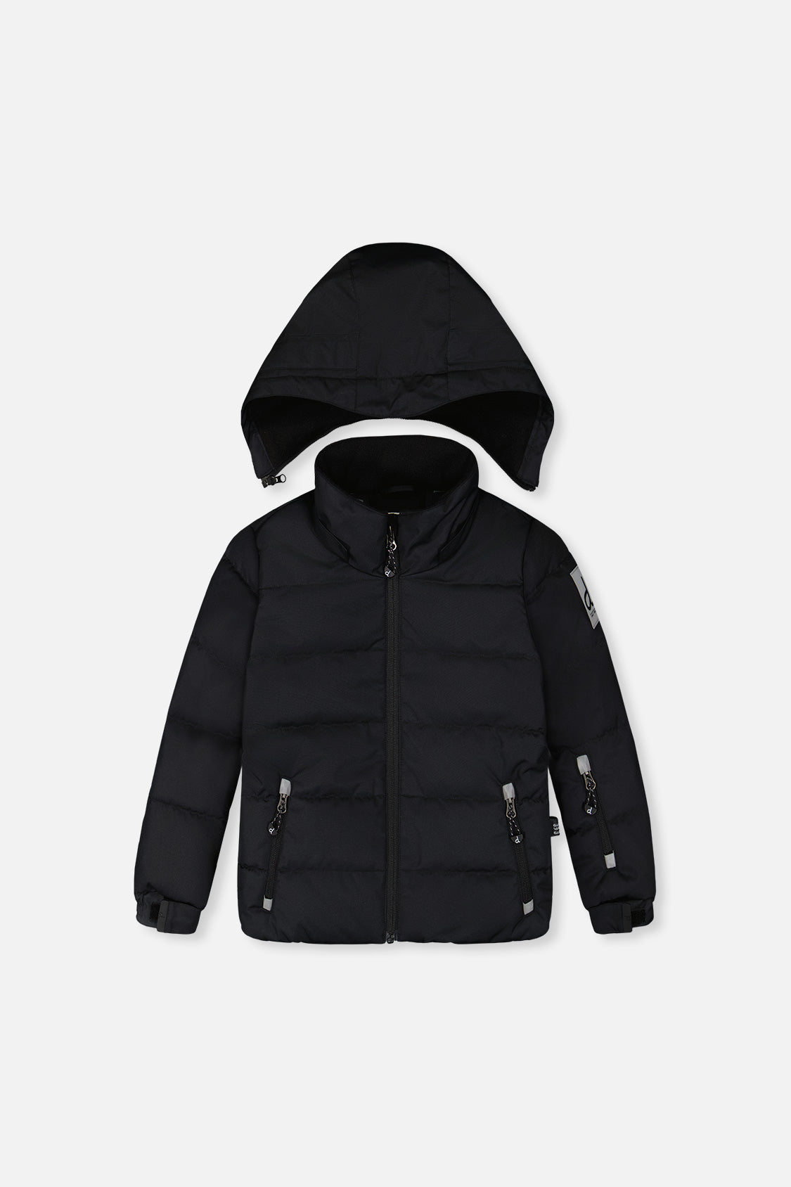 Two Piece Play Snowsuit Black With Black Pants-1
