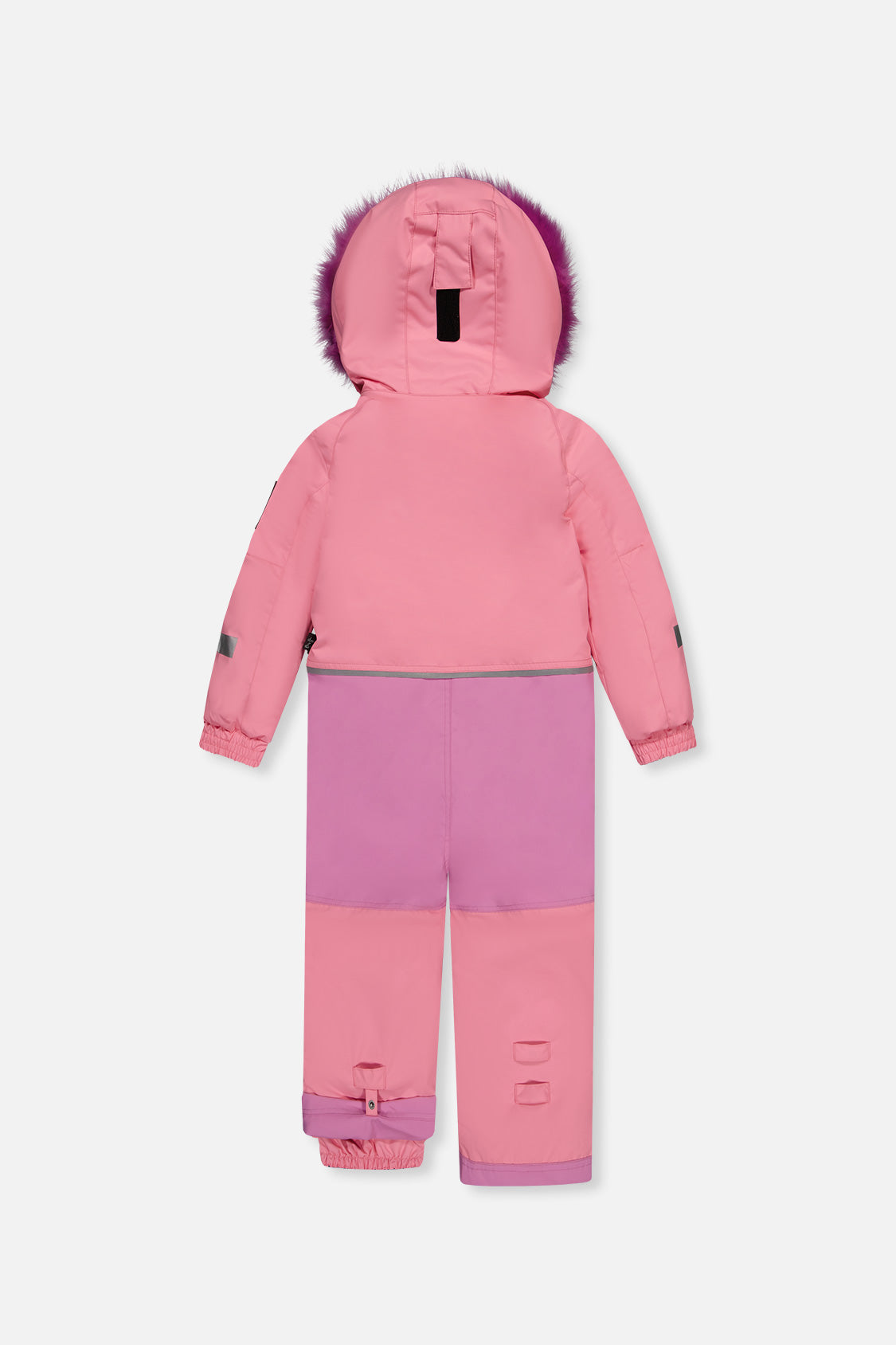 Kids One Piece Play Snowsuit Pink-4