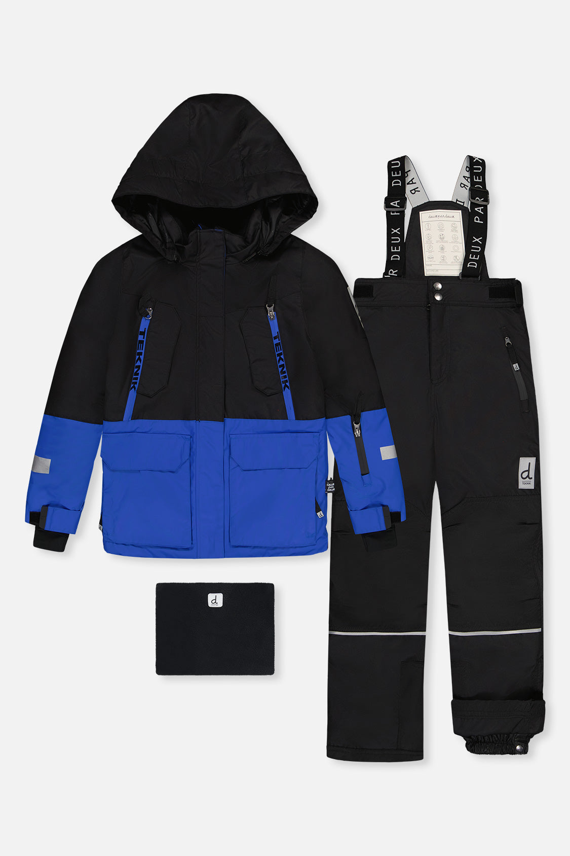 Two Piece Teknik Snowsuit Royal Blue And Red-0