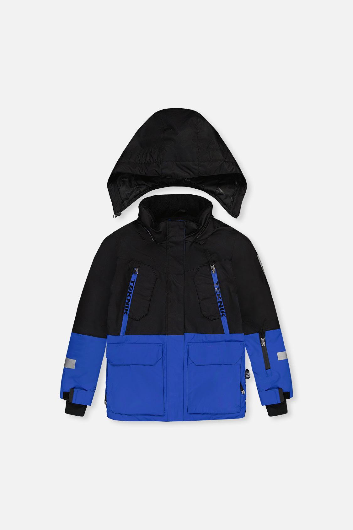 Two Piece Teknik Snowsuit Royal Blue And Red-4