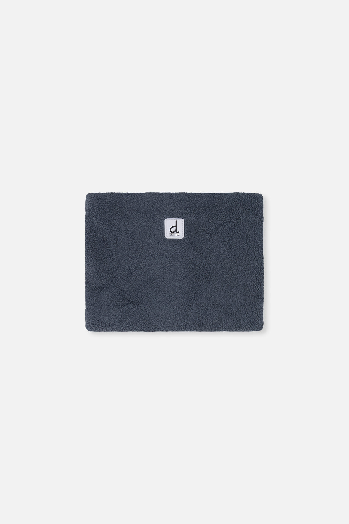 Charcoal grey fleece neckwarmer shown with the TEKNIK snowsuit
