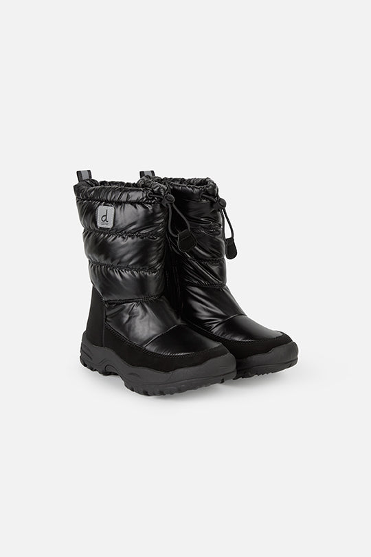 Nylon Quilted Winter Boots Noir-0