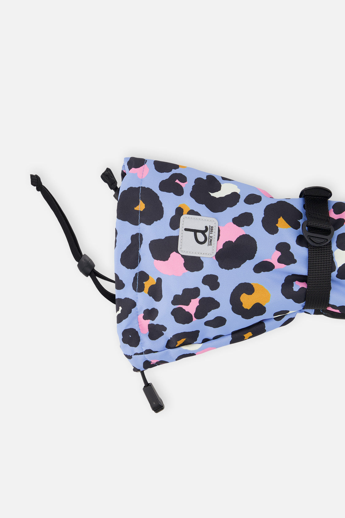 Deux par Deux Teknik Winter Mittens Blue Leopard Print