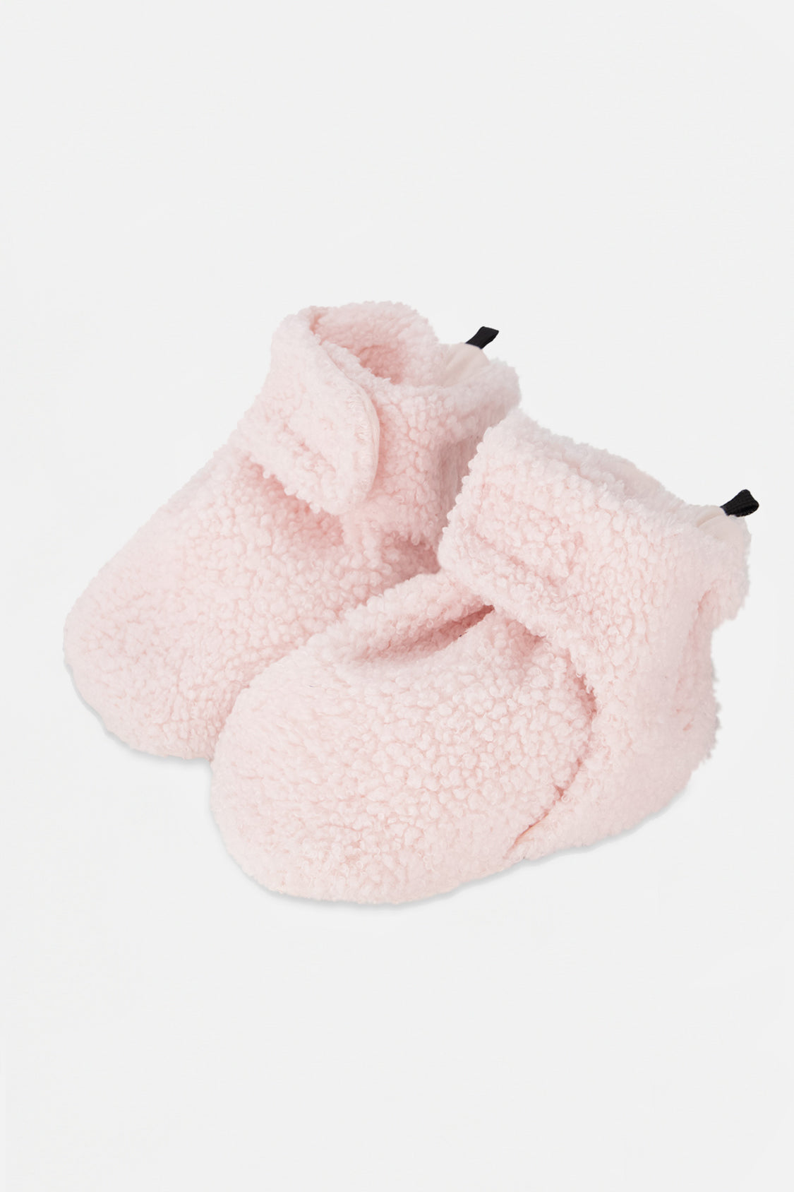 Baby Sherpa Slippers Light Pink-0