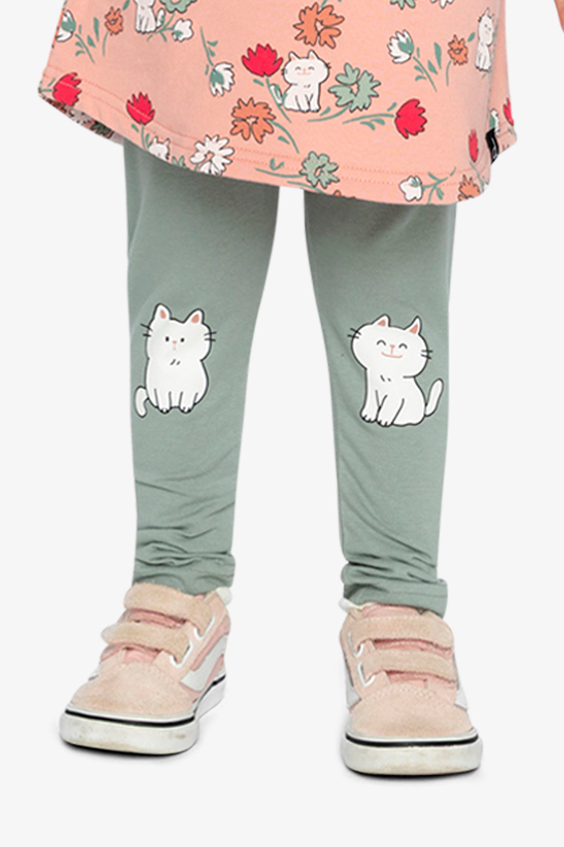 Organic Cotton Leggings Sage Green-2